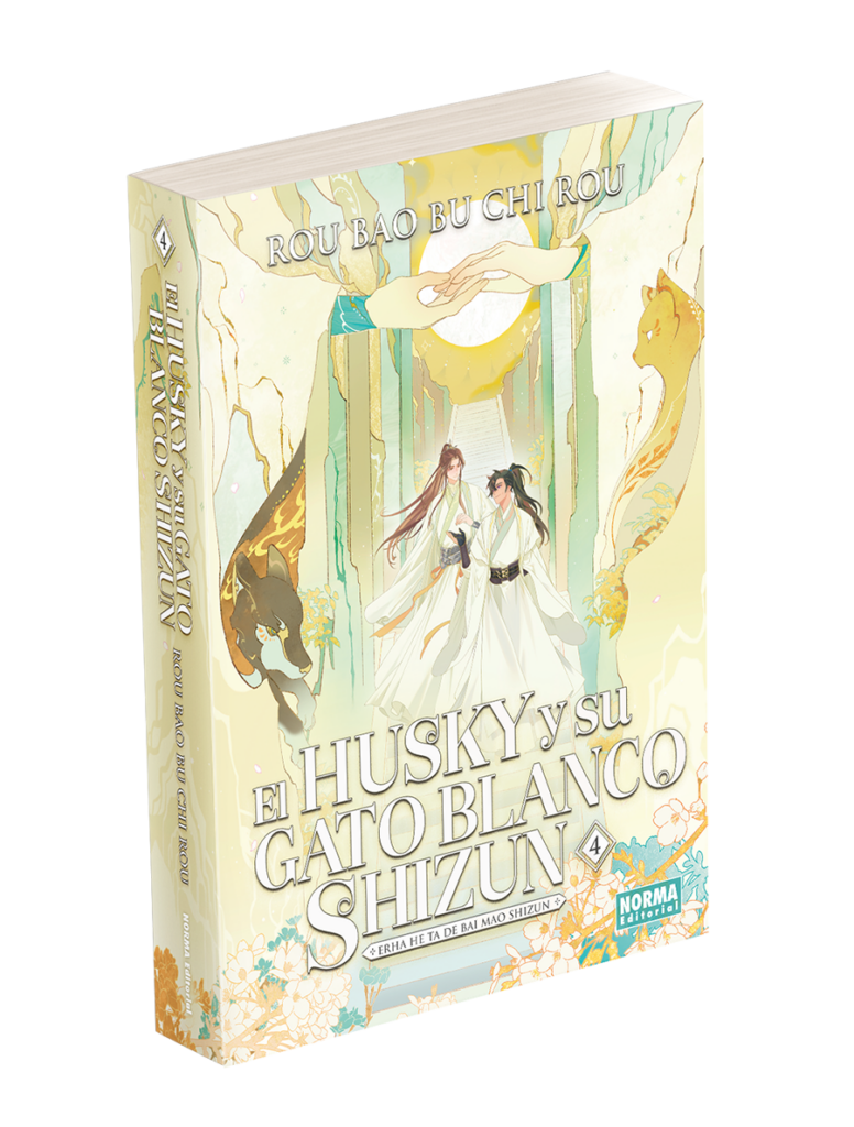 El husky y su gato blanco Shizun · 4